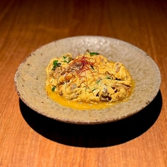 Kuroge Wagyu Beef Tendon & Egg Teppan Fritter