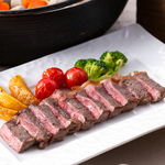 ランチ・ディナータイム実演！　牛ロースステーキ