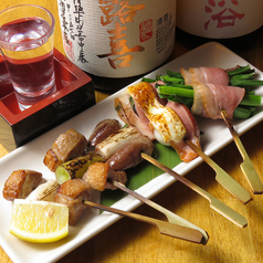 鴨串盛合せ(おまかせ5本セット)
