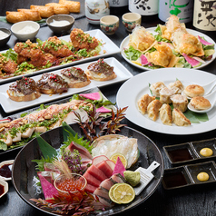 難波 肉と魚と酒 雄のコース写真