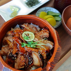 ひつまぶし御膳(阿波尾鶏まぶし(薬味・出汁付)・ミニサラダ・小鉢・漬物)