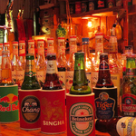 世界各国のビールやウイスキー各種、カクテル、ノンアルコールカクテルなどドリンクの種類が超豊富☆