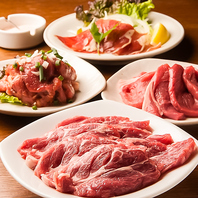豊富なラム肉のメニュー