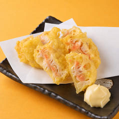 明太子と蓮根のはさみ揚げ