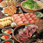 四国郷土料理をご堪能頂けるコースは4,500円(税込)からご用意しております。