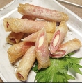 料理メニュー写真&nbsp;生ハムチーズ春巻き
