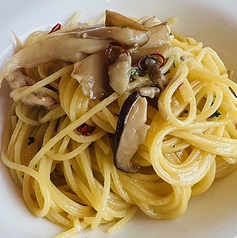 5種キノコのペペロンチーノ スパゲッティーニ