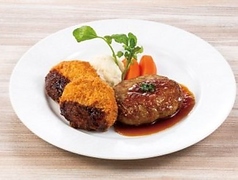 ハンバーグ＆ソースひれカツ