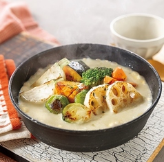 冬野菜のチーズフォンデュドリア