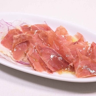 削りたての生ハムは絶品！