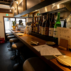 1～2名様におすすめのカウンター席！おひとり様でもお気軽にお食事やお酒をおたのしみいただけます♪