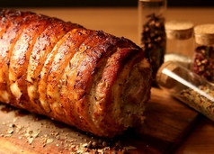 熟成豚のポルケッタ　トリュフ薫るポルチーニソース