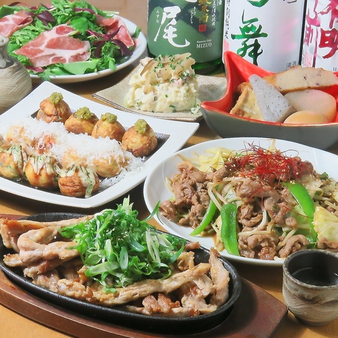 中央通り沿いで職人が焼いた『たこ焼き』と『鉄板料理』を愉しめるお店★