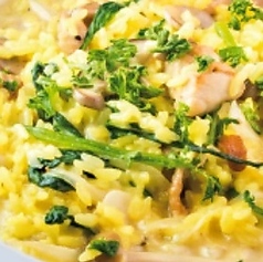 若鶏とキノコのリゾット/海の幸のリゾット