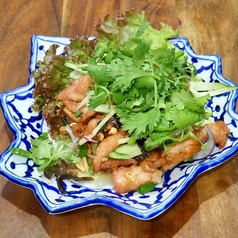 パクチーたっぷりから揚げサラダ（ミャンガイ）