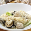 料理メニュー写真 牡蠣と季節のお野菜リゾット