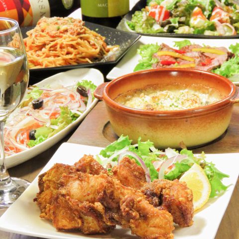 Luceコース3500円【リーズナブルな価格】で2時間飲放題&料理9品