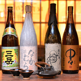 日本酒だけでなく、焼酎も種類豊富に揃えております。全国の名酒を取り寄せています。