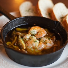 エビときのこのアヒージョ