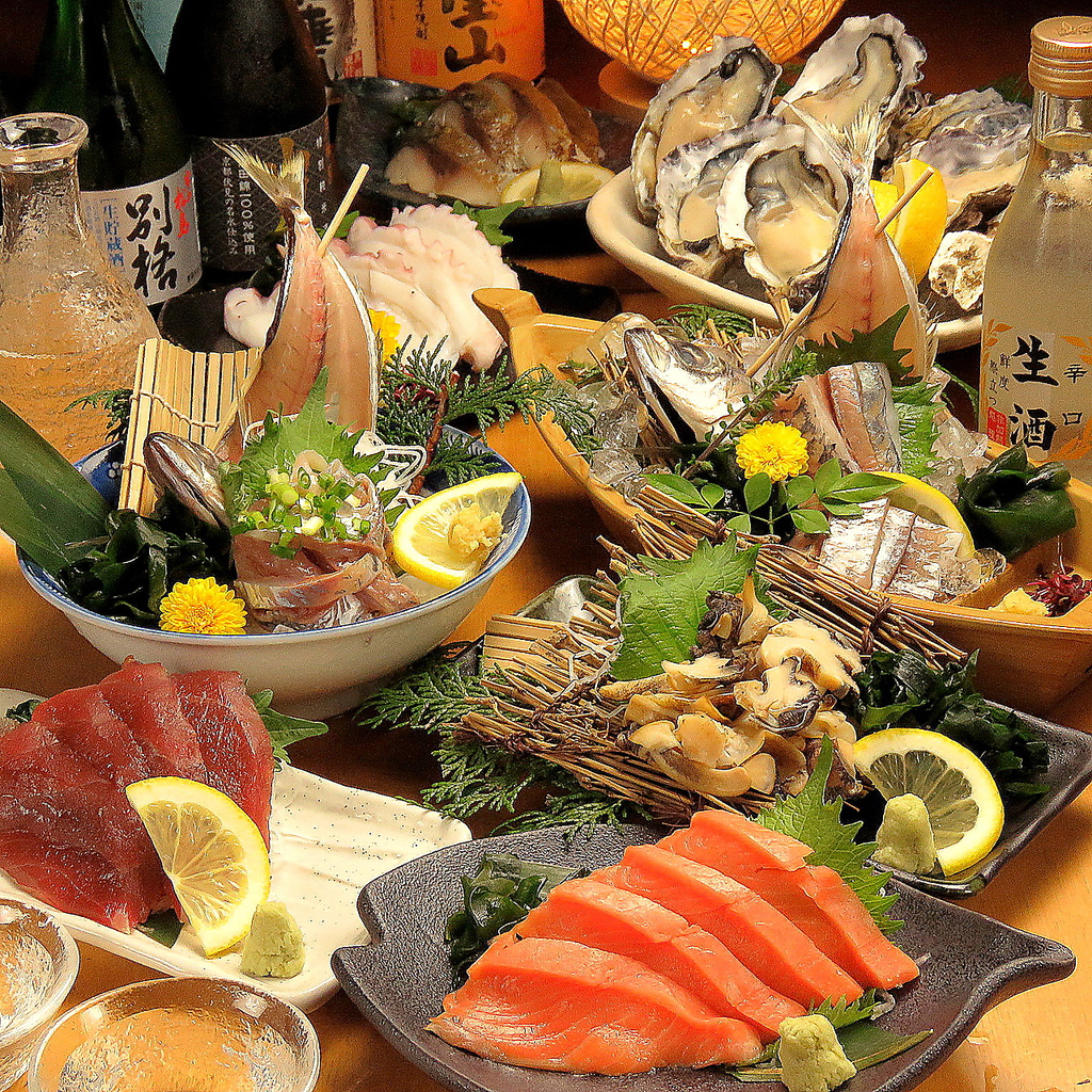 自慢の海鮮料理をお楽しみください！
