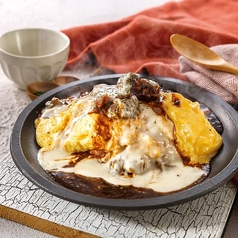 牛ほほ肉とモッツァレラのビーフシチューオムドリア