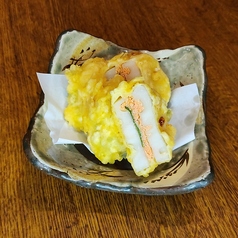 蓮根と明太子の挟み揚げ