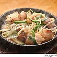 牛ホルモン鉄板焼き