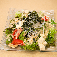 鶏と豆腐のサラダ