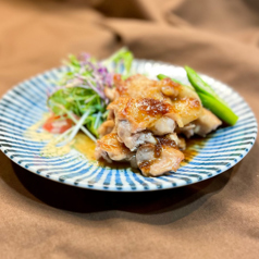 ハーブ鶏のグリル、トリュフ醤油ソース