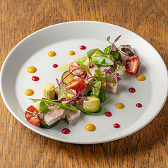 山形豚のハーブローストと農園野菜