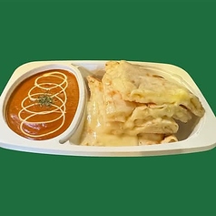 バターチキンカレーチーズナンセット