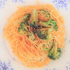 ブロッコリーとカラスミのペペロンチーノ　スパゲティ