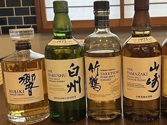 地酒や希少なウィスキー等、ドリンクメニューが豊富◎の写真