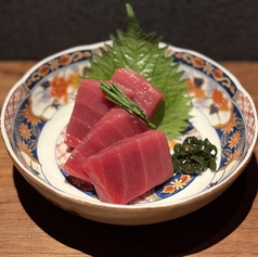 本鮪中トロと青唐醤油漬け