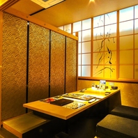 【少人数向け個室】2名様から個室にご案内可能です