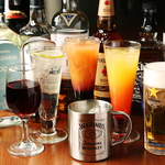 ドリンクの種類が豊富♪好きなカクテルをお楽しみ下さい★　飲み放題もございます。　昼から宴会可能