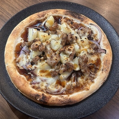 ほくほくじゃがいもと照り焼きせせりピザ