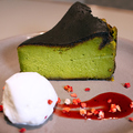 料理メニュー写真&nbsp;抹茶バスクチーズケーキ