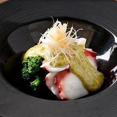 〔ディナー〕蛸と菜花のからし酢味噌和え