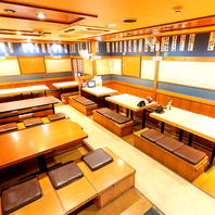 人数に応じて大中小宴会空間をご用意させて頂きます。