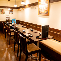 お店奥には26名様までお使いいただけるご宴会用のお席もございます!歓送迎会から少人数宴会まで幅広くお使いいただけます!ご宴会の際はお気軽にお問合せください。