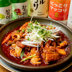 豚肉とコチュジャンが絡み合う！イイダコサムギョプサル