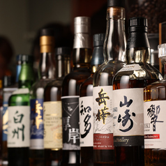 ジャパニーズウイスキーも豊富に取り揃え
