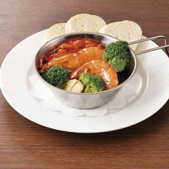 海老とブロッコリーのアヒージョ