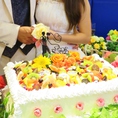 新郎新婦にとっておきのプレゼント！誰もが驚く≪特大ＷＤケーキ≫もあげちゃう♪最高の１日にしてください！