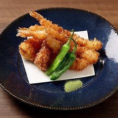 〔ディナー〕海老と筍の土佐揚げ