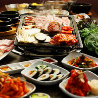 5種のサムギョプサルと韓国料理が合計30種類食べ放題！