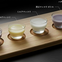 マッコリ飲み比べ