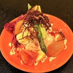 グリル野菜の燻製ポテトサラダ