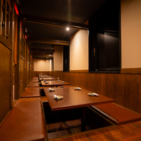 団体宴会も個室へご案内！最大45名様までOK◎